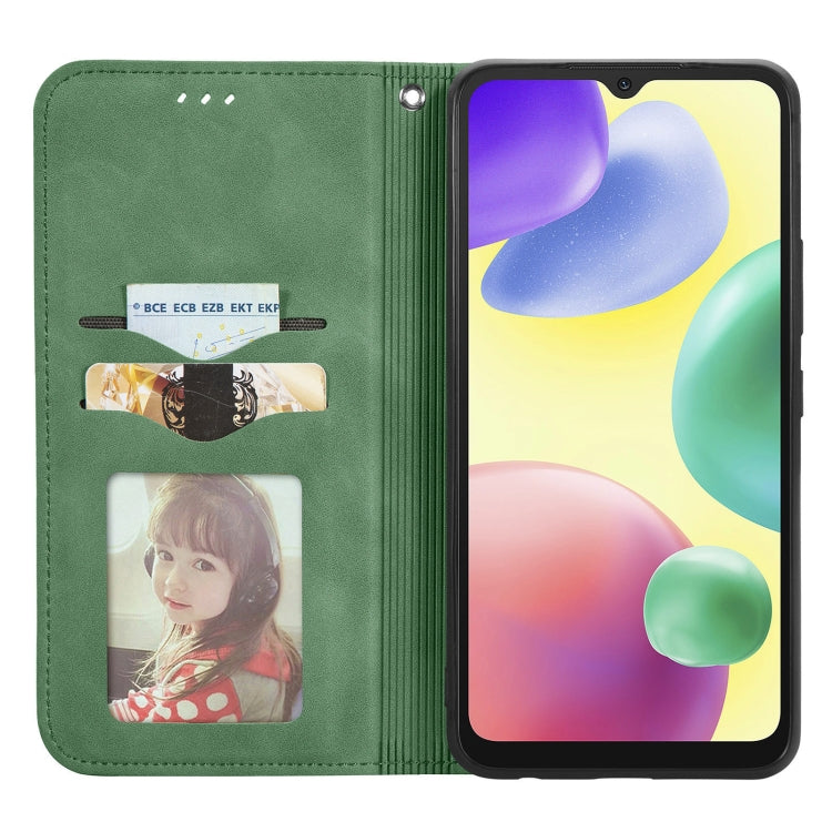 For Xiaomi Redmi 10A Retro Skin Feel Magnetic Leather Phone Case