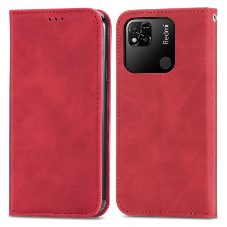 For Xiaomi Redmi 10A Retro Skin Feel Magnetic Leather Phone Case