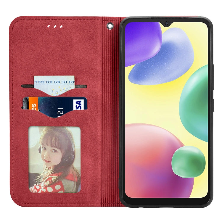 For Xiaomi Redmi 10A Retro Skin Feel Magnetic Leather Phone Case