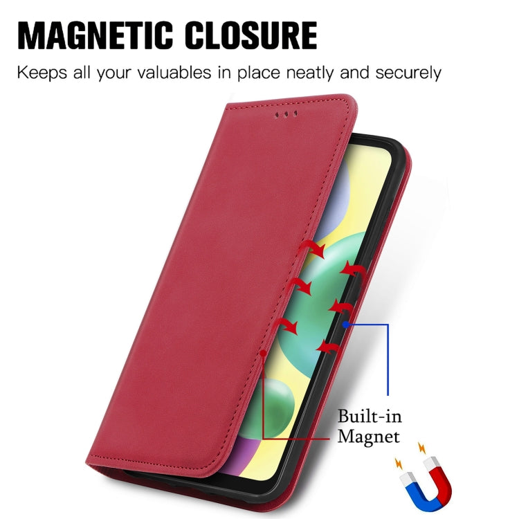 For Xiaomi Redmi 10A Retro Skin Feel Magnetic Leather Phone Case