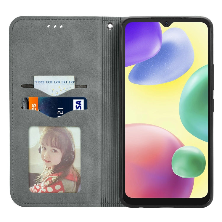 For Xiaomi Redmi 10A Retro Skin Feel Magnetic Leather Phone Case