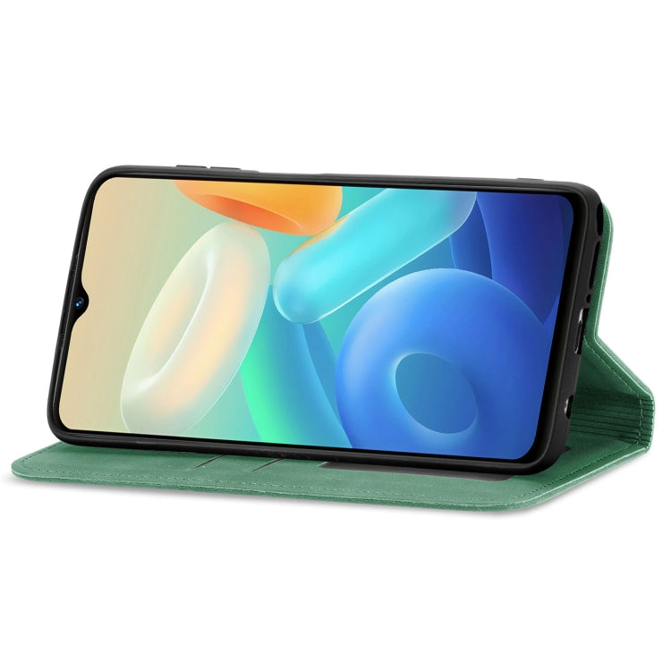 For vivo Y55 5G Retro Skin Feel Magnetic Leather Phone Case