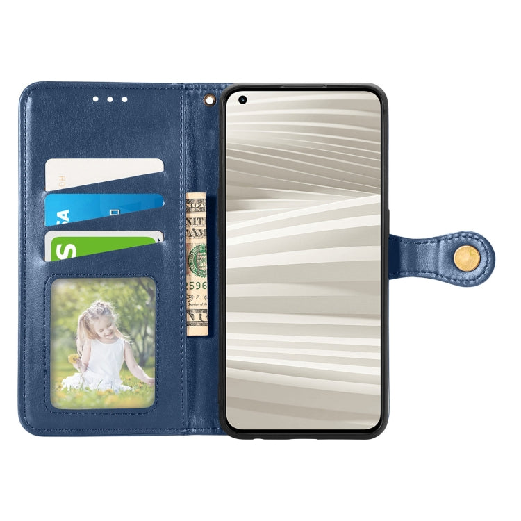 For OPPO Realme GT2 Pro Retro Solid Color Buckle Leather Phone Case