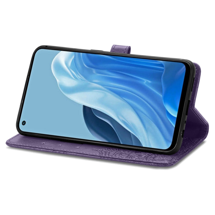 For OPPO Reno7 4G Mandala Flower Embossed Horizontal Flip Leather Phone Case