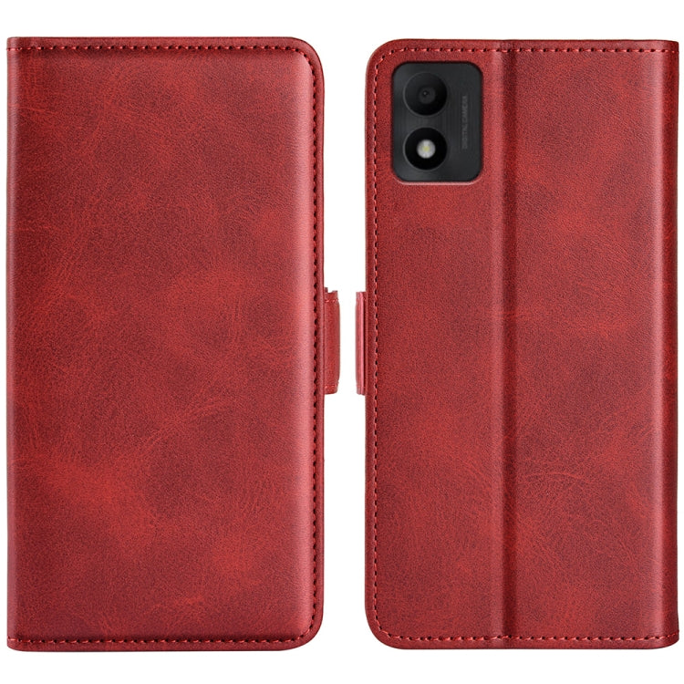 For TCL 303 Dual-side Magnetic Buckle Horizontal Flip Leather Phone Case