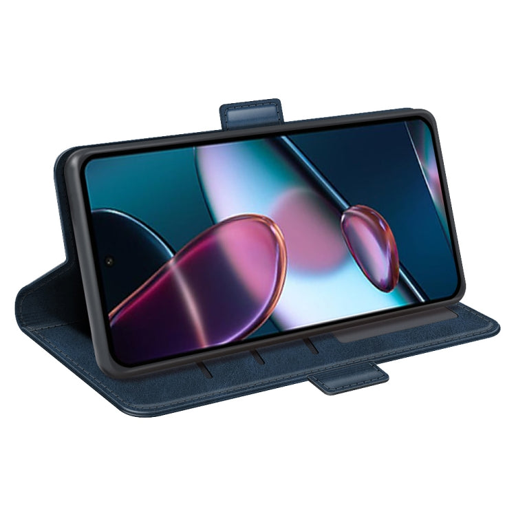 For Motorola Moto Edge 30 5G Dual-side Magnetic Buckle Horizontal Flip Leather Phone Case