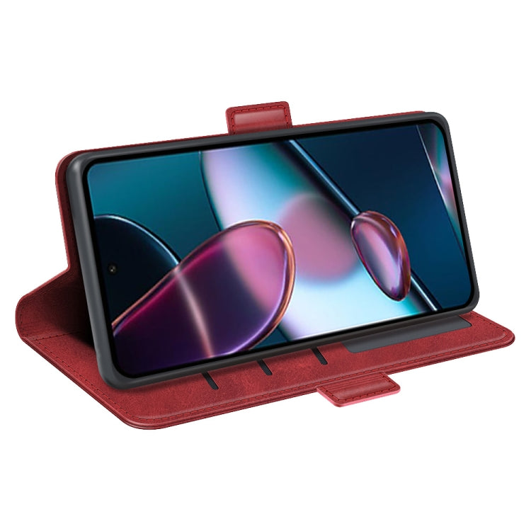 For Motorola Moto Edge 30 5G Dual-side Magnetic Buckle Horizontal Flip Leather Phone Case