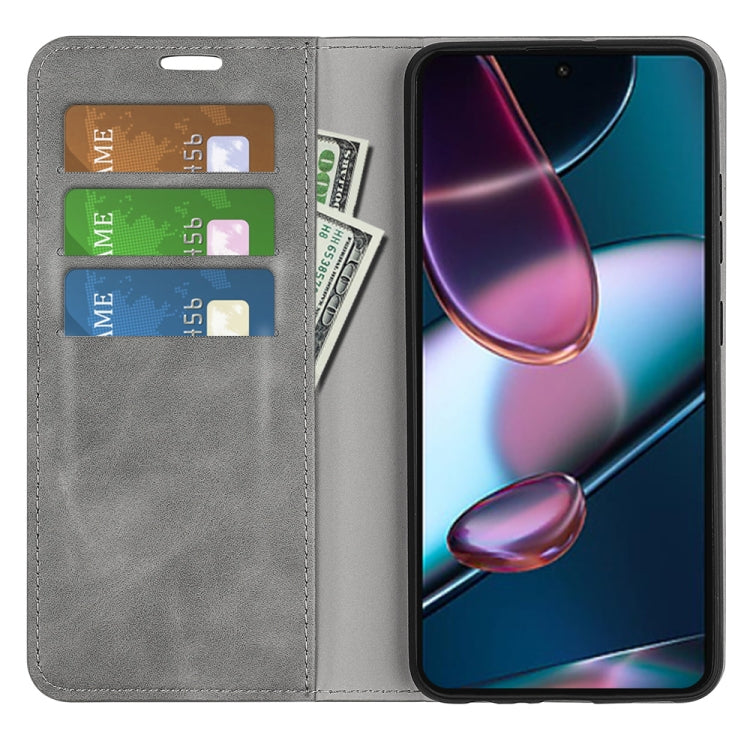 For Motorola Moto Edge 30 5G Retro-skin Magnetic Suction Leather Phone Case