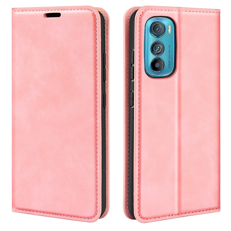 For Motorola Moto Edge 30 5G Retro-skin Magnetic Suction Leather Phone Case