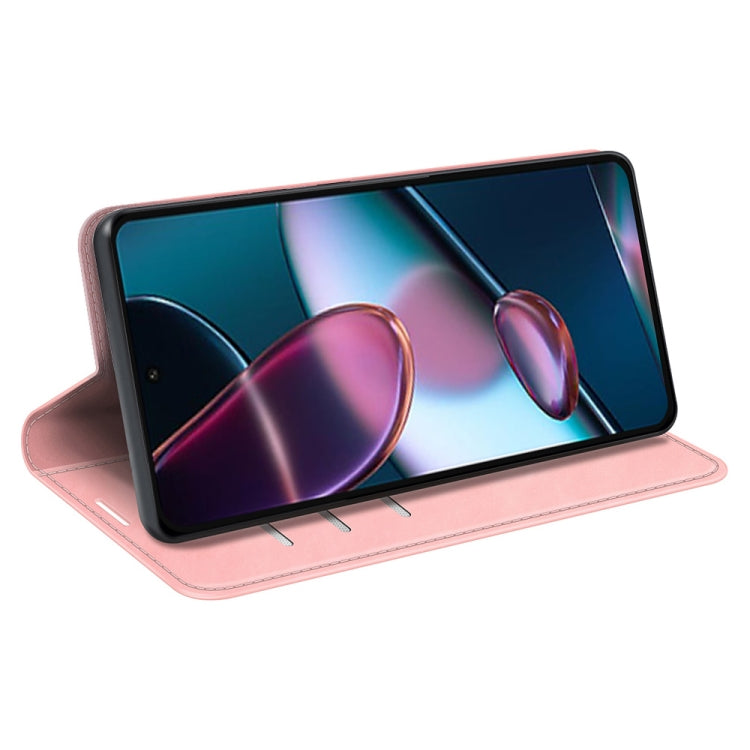 For Motorola Moto Edge 30 5G Retro-skin Magnetic Suction Leather Phone Case