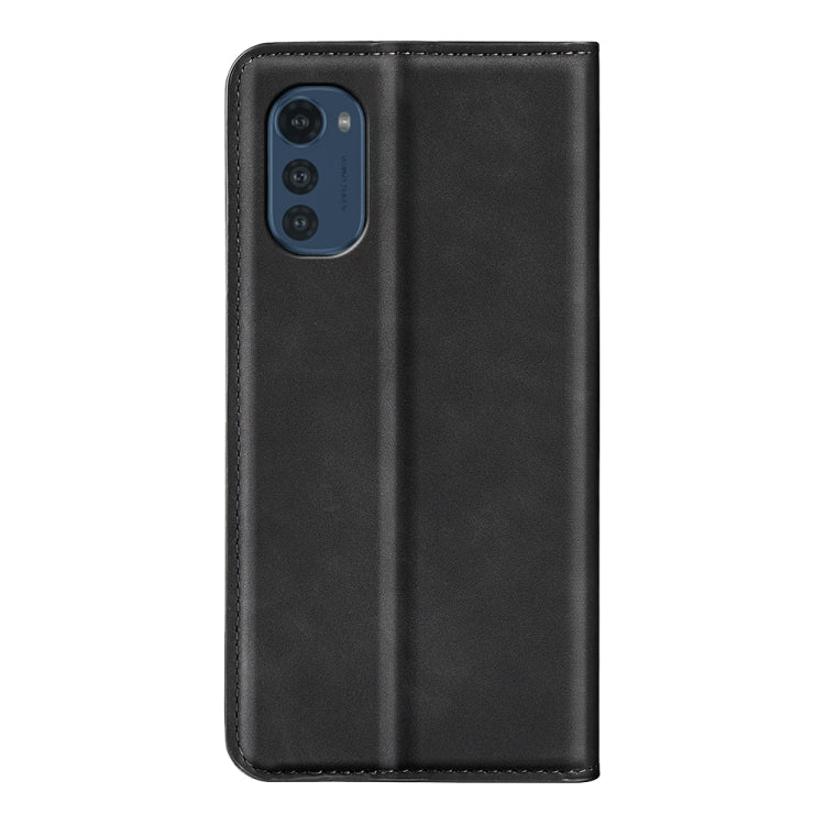 For Motorola Moto E32 4G Retro-skin Magnetic Suction Leather Phone Case