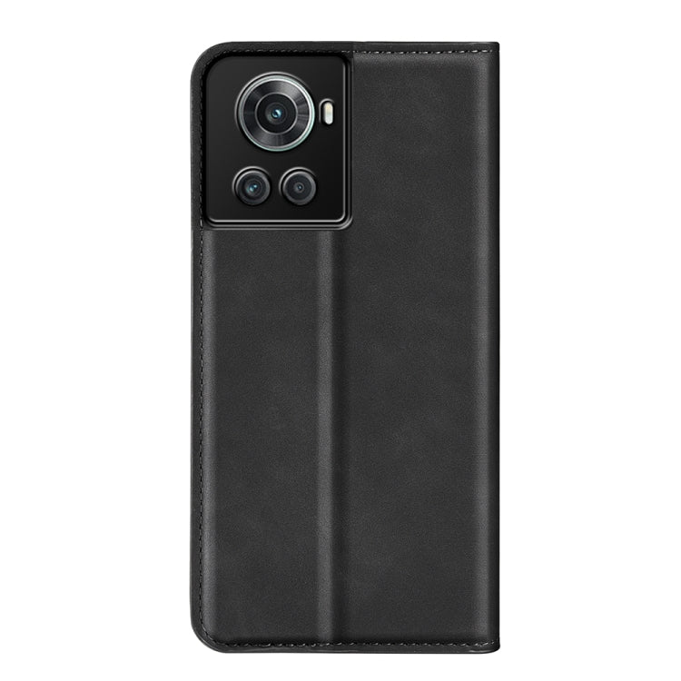 For OnePlus Ace / 10R Retro-skin Magnetic Suction Leather Phone Case