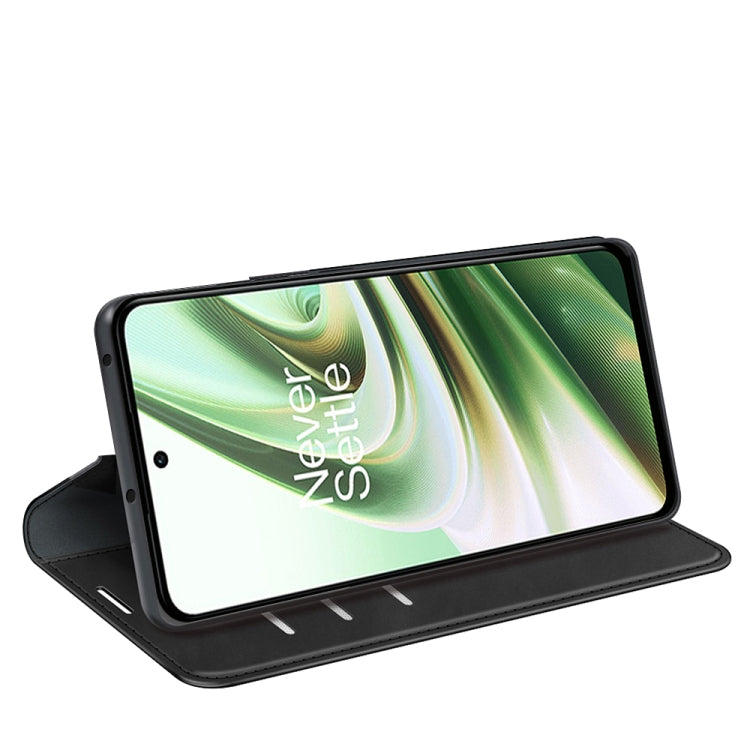 For OnePlus Ace / 10R Retro-skin Magnetic Suction Leather Phone Case