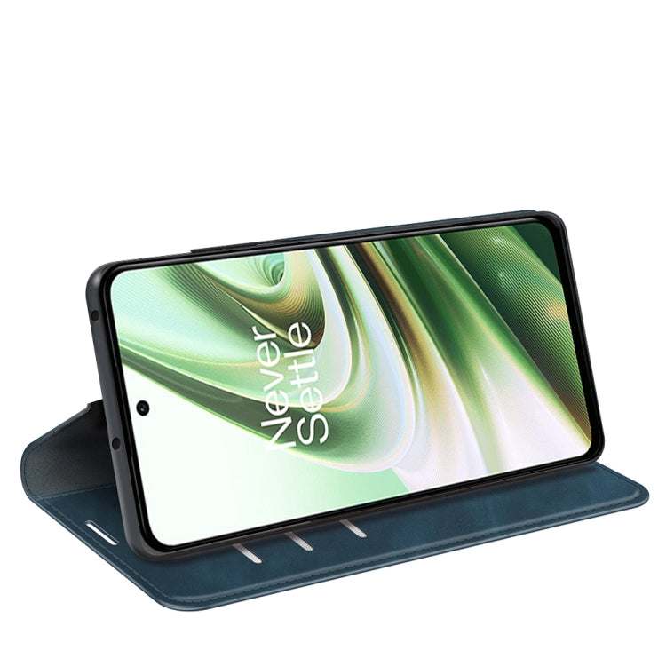 For OnePlus Ace / 10R Retro-skin Magnetic Suction Leather Phone Case