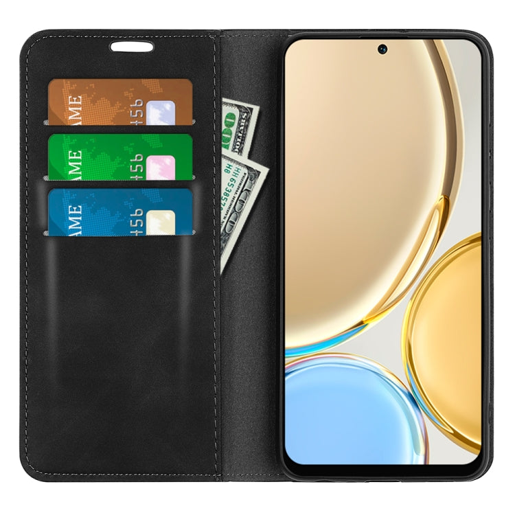 For Honor X30 / Magic 4 Lite Retro-skin Magnetic Suction Leather Phone Case