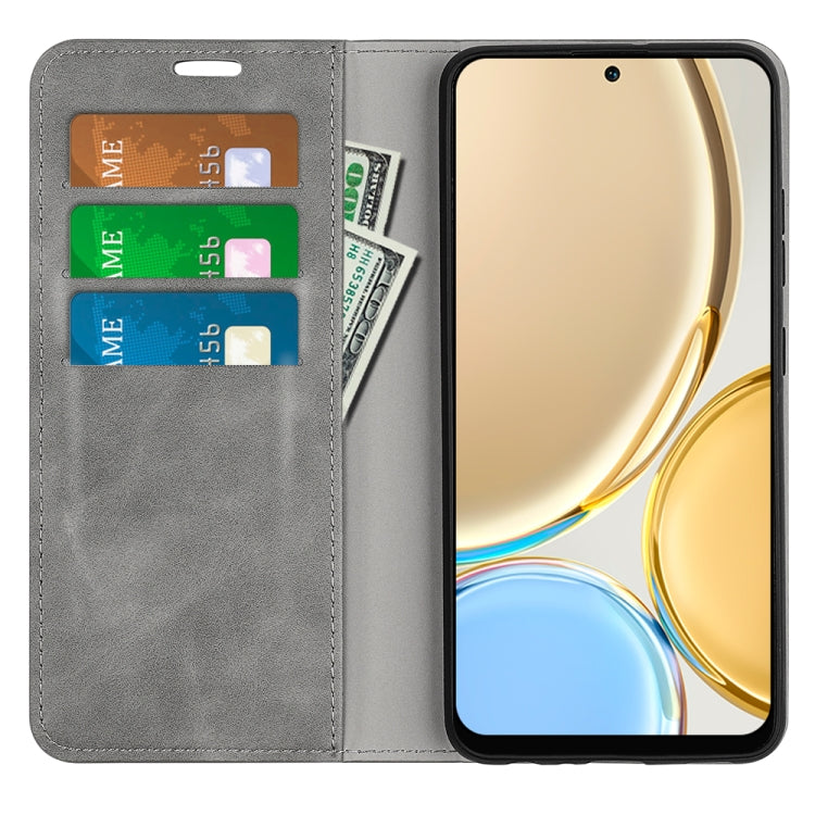 For Honor X30 / Magic 4 Lite Retro-skin Magnetic Suction Leather Phone Case