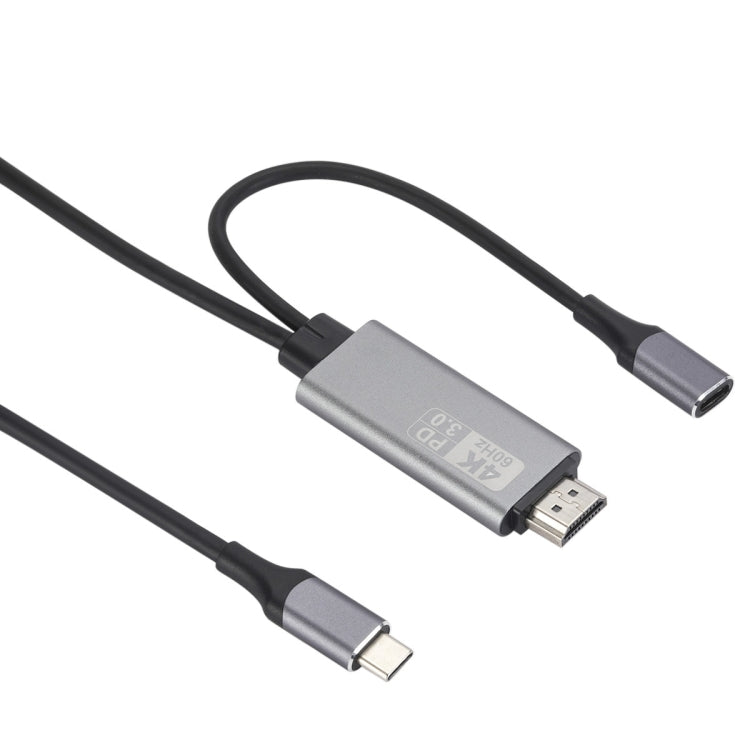 PD3.0 Power Supply Type-c To Hdmi Adapter Cable With Screen Line HD Co-frequency Device