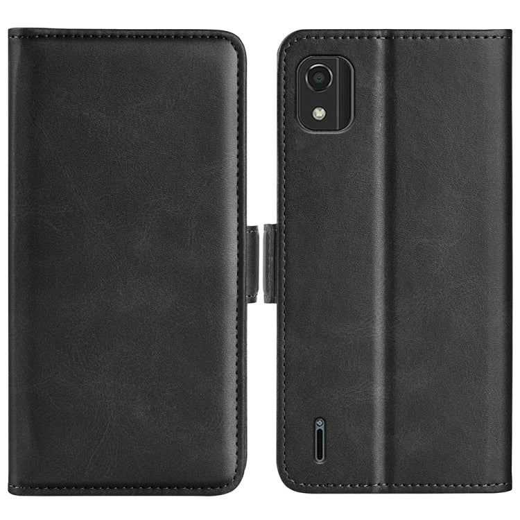 For Nokia C2 2nd Edition Dual-side Magnetic Buckle Horizontal Flip Leather Phone Case