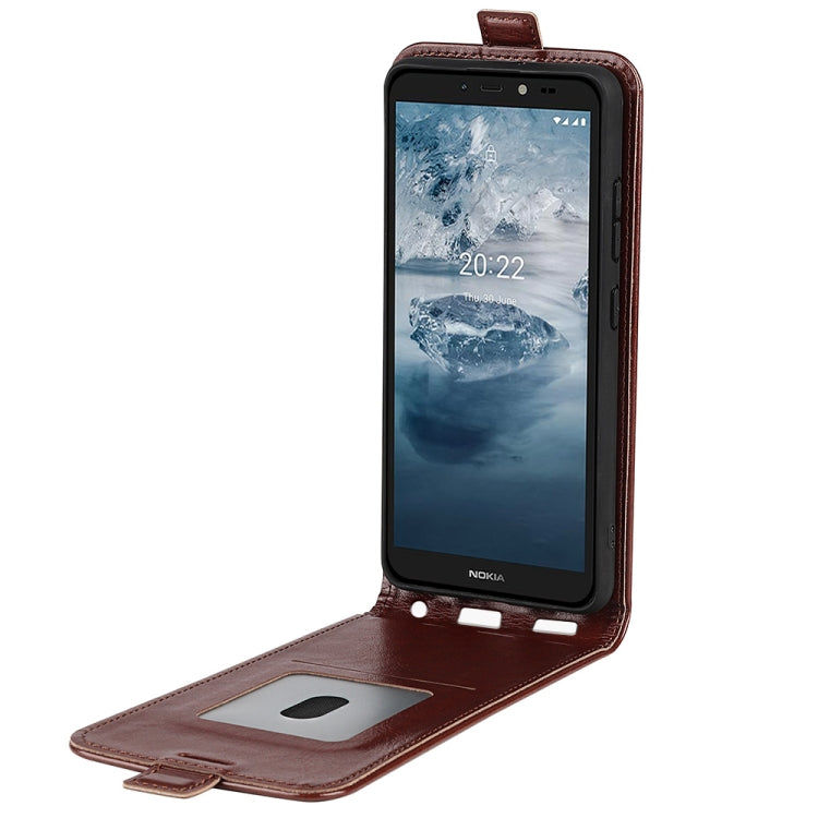 For Nokia C2 2nd Edition R64 Texture Vertical Flip Leather Phone Case