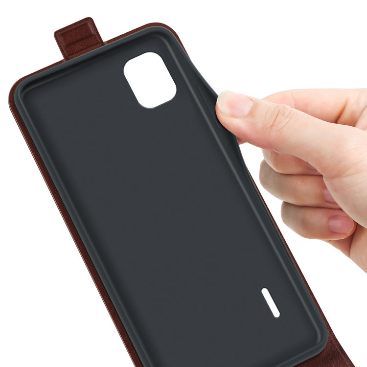 For Nokia C2 2nd Edition R64 Texture Vertical Flip Leather Phone Case