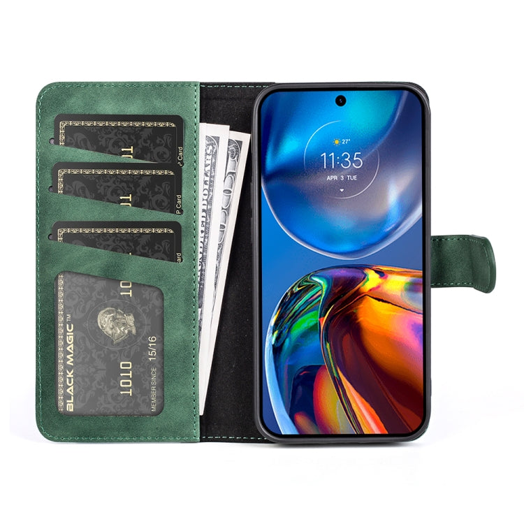 For Motorola Moto E32 4G Stitching Horizontal Flip Leather Phone Case