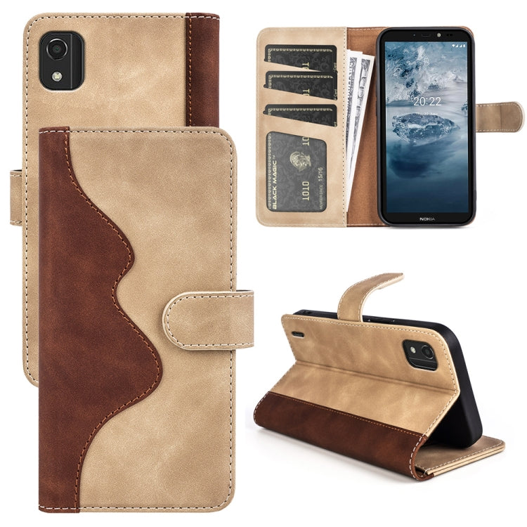 For Nokia C2 2nd Edition Stitching Horizontal Flip Leather Phone Case