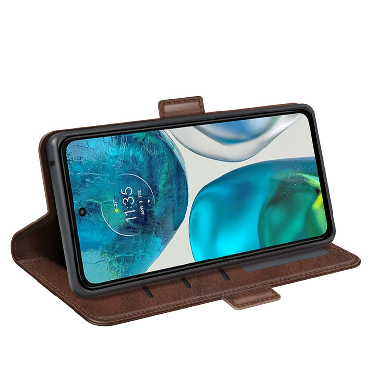 For Motorola Moto G52j 5G Dual-side Magnetic Buckle Flip Leather Phone Case