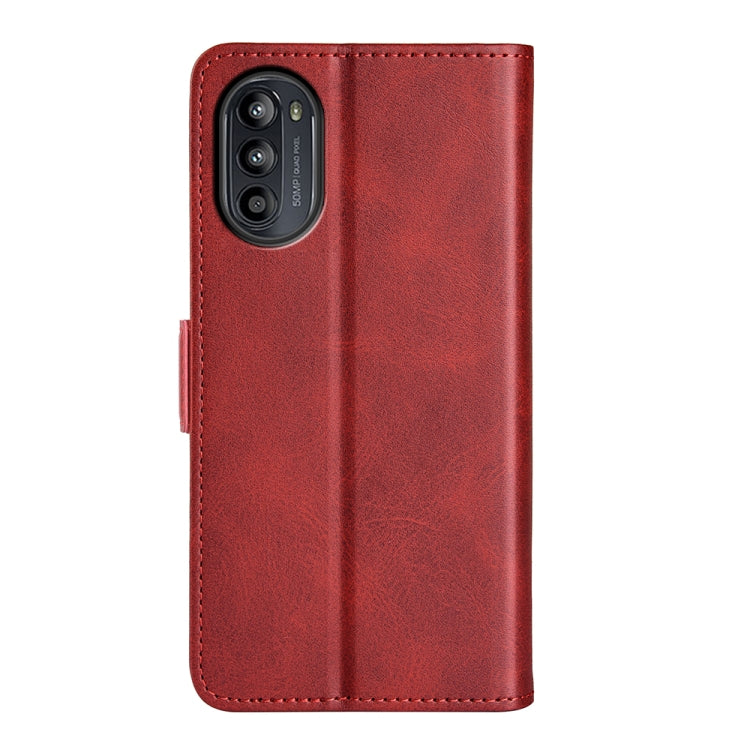 For Motorola Moto G52j 5G Dual-side Magnetic Buckle Flip Leather Phone Case