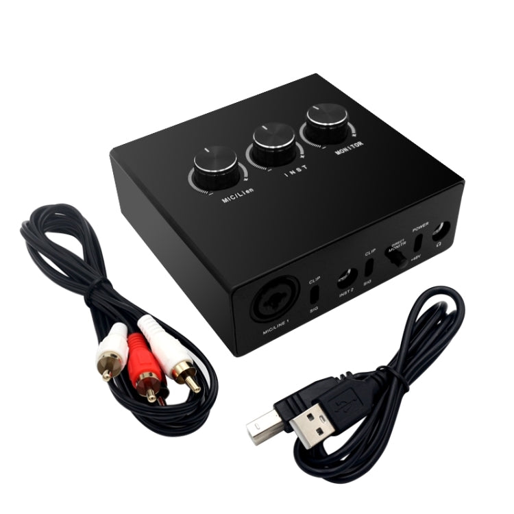 2x2 USB Recording Audio Sound Card