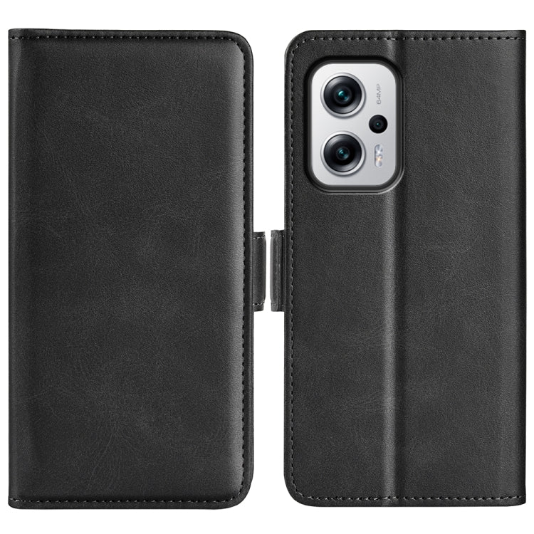 For Xiaomi Redmi Note 11T Pro / Note 11T Pro+ Dual-side Magnetic Buckle Flip Leather Phone Case