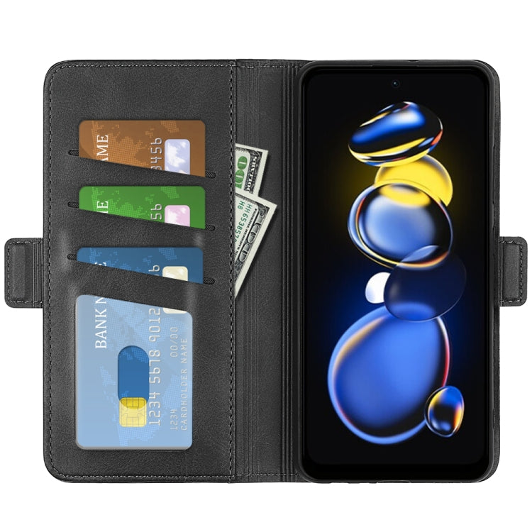 For Xiaomi Redmi Note 11T Pro / Note 11T Pro+ Dual-side Magnetic Buckle Flip Leather Phone Case