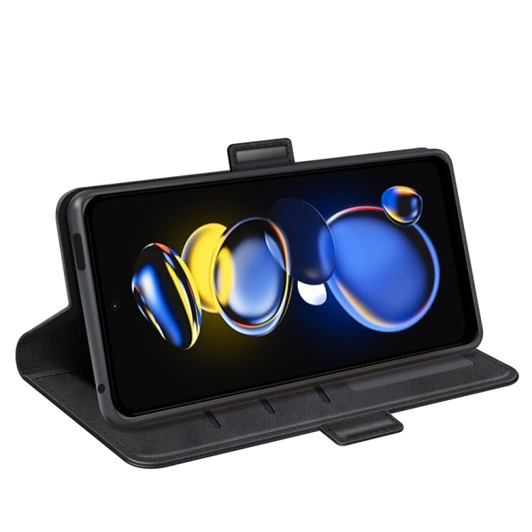 For Xiaomi Redmi Note 11T Pro / Note 11T Pro+ Dual-side Magnetic Buckle Flip Leather Phone Case