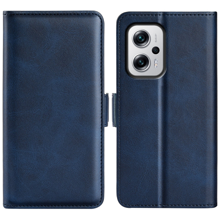 For Xiaomi Redmi Note 11T Pro / Note 11T Pro+ Dual-side Magnetic Buckle Flip Leather Phone Case