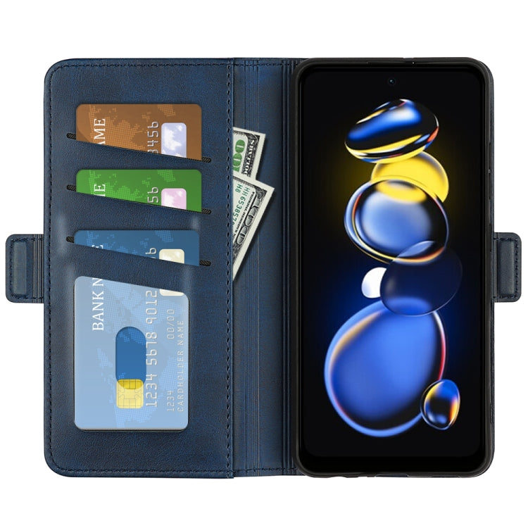 For Xiaomi Redmi Note 11T Pro / Note 11T Pro+ Dual-side Magnetic Buckle Flip Leather Phone Case