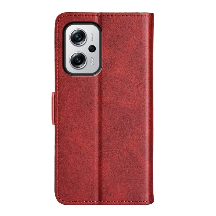 For Xiaomi Redmi Note 11T Pro / Note 11T Pro+ Dual-side Magnetic Buckle Flip Leather Phone Case