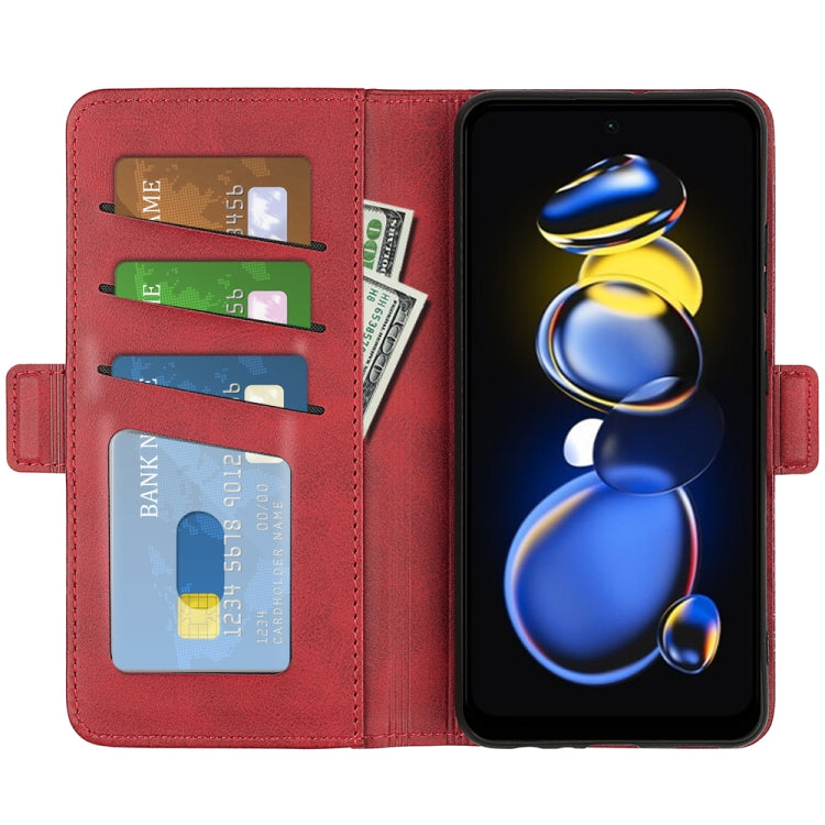 For Xiaomi Redmi Note 11T Pro / Note 11T Pro+ Dual-side Magnetic Buckle Flip Leather Phone Case