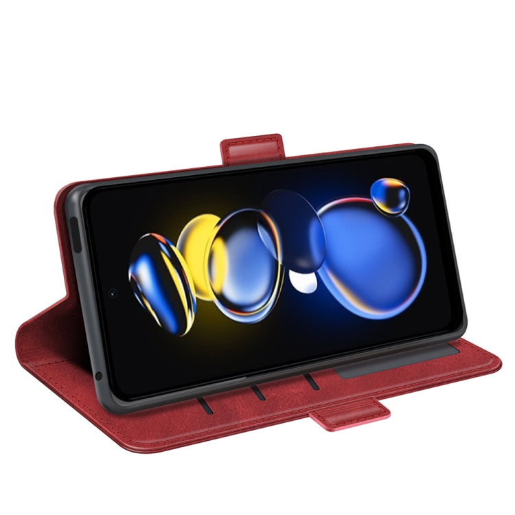 For Xiaomi Redmi Note 11T Pro / Note 11T Pro+ Dual-side Magnetic Buckle Flip Leather Phone Case