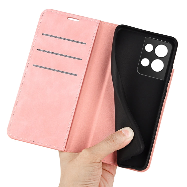 For OPPO Reno8 Pro Retro-skin  Magnetic Suction Leather Phone Case
