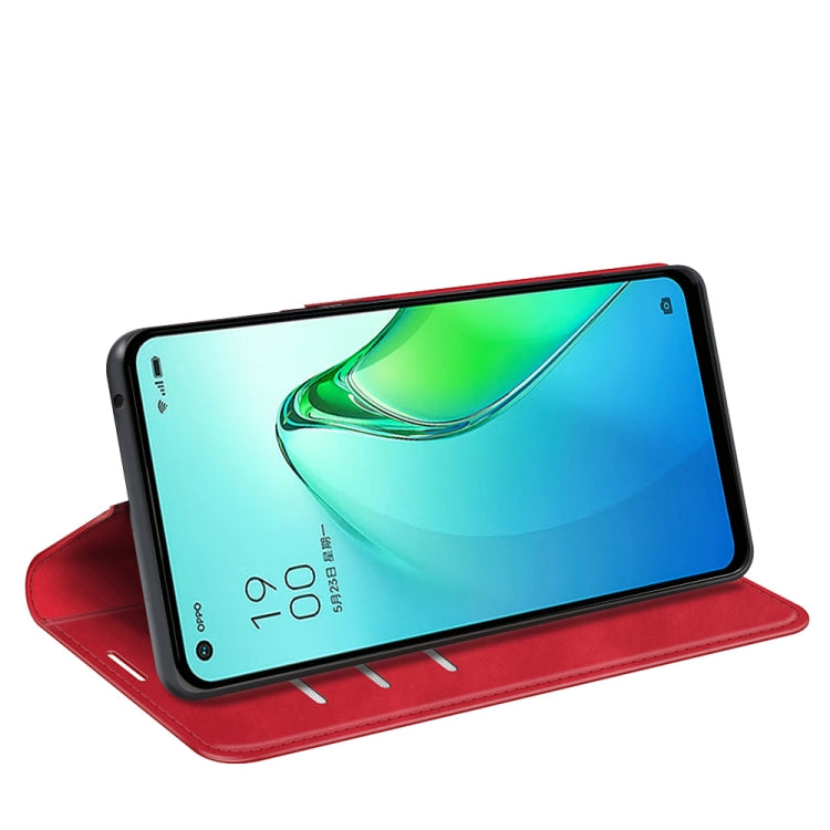 For OPPO Reno8 Pro Retro-skin  Magnetic Suction Leather Phone Case