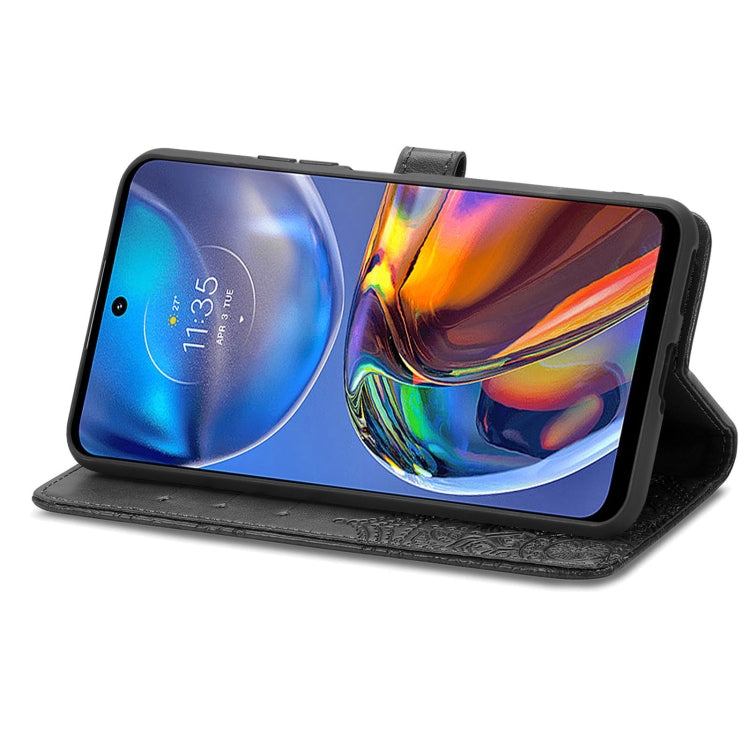 For Motorola Moto E32 Mandala Flower Embossed Horizontal Flip Leather Phone Case