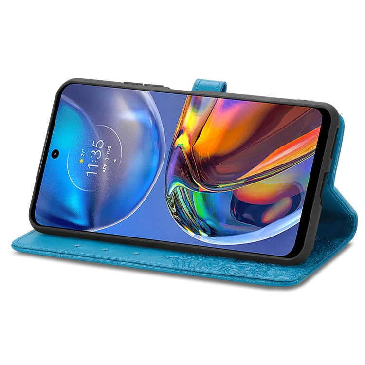 For Motorola Moto E32 Mandala Flower Embossed Horizontal Flip Leather Phone Case