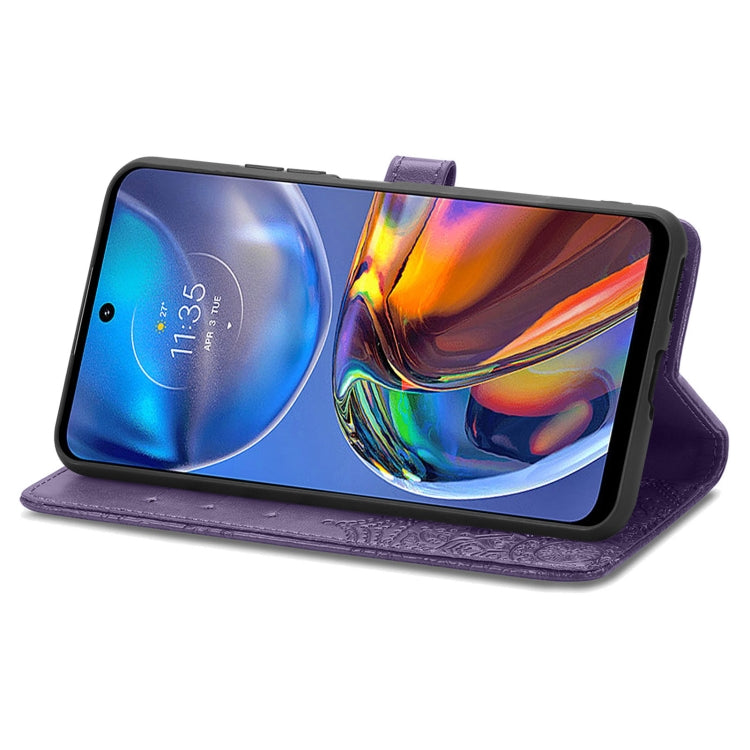 For Motorola Moto E32 Mandala Flower Embossed Horizontal Flip Leather Phone Case