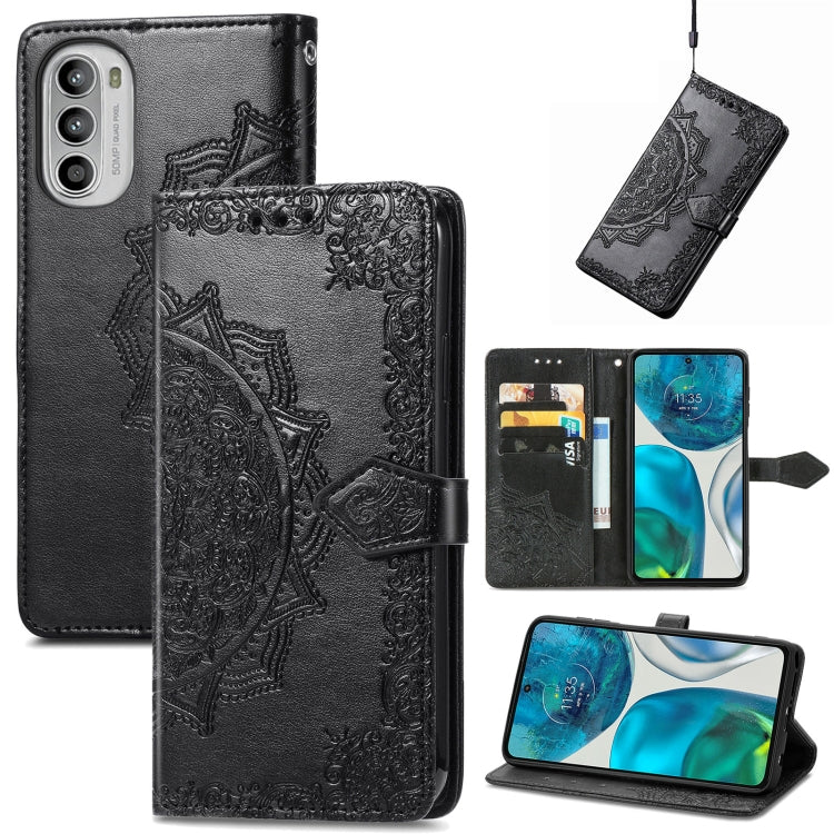 For OPPO Realme C35 Mandala Flower Embossed Horizontal Flip Leather Phone Case