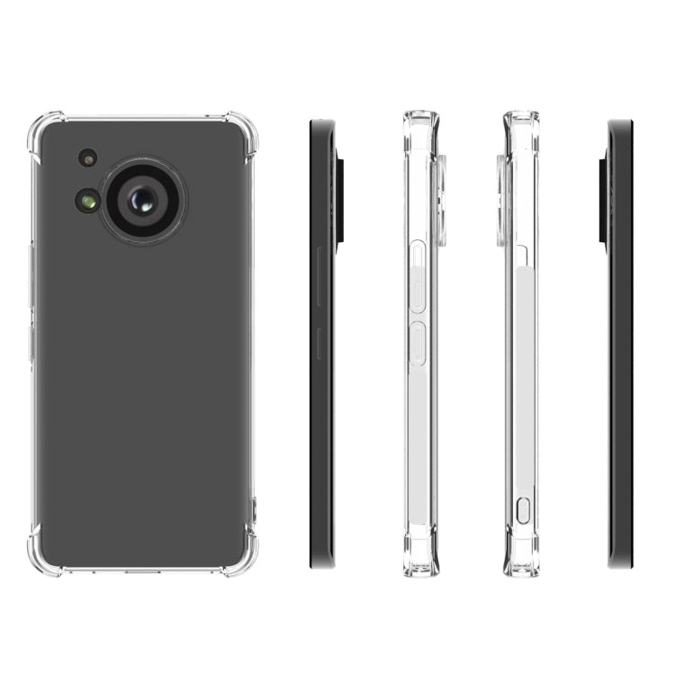 For Sharp Aquos R7 JSM Transparent TPU Airbag Shockproof Antiskid Phone Case