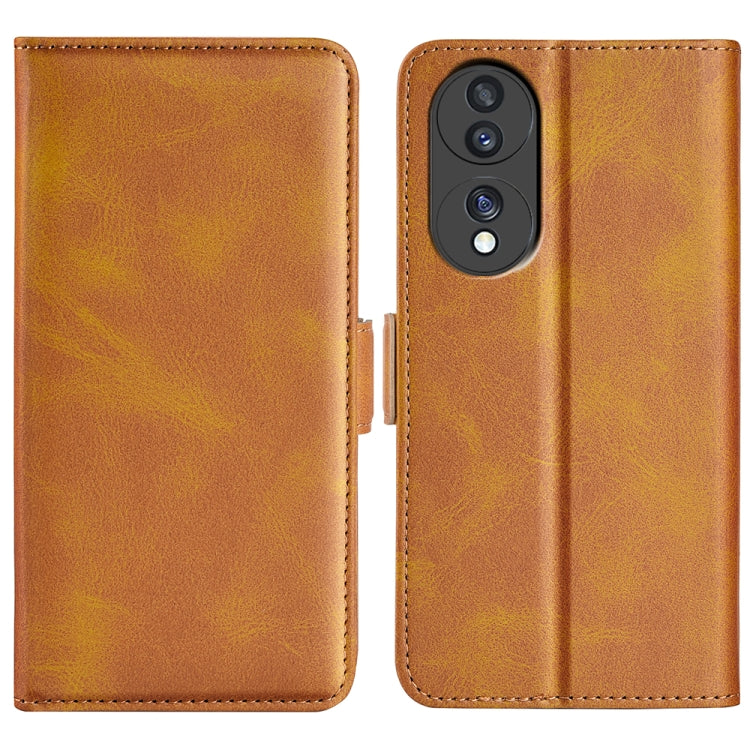 For Honor 70 Dual-side Magnetic Buckle Flip Leather Phone Case