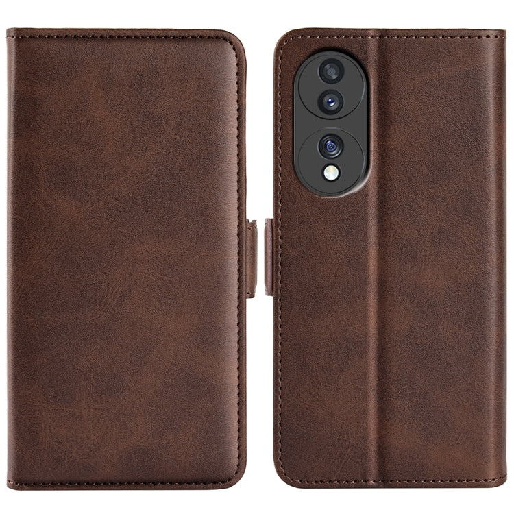 For Honor 70 Dual-side Magnetic Buckle Flip Leather Phone Case