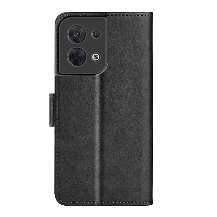 For OPPO Reno8 Dual-side Magnetic Buckle Flip Leather Phone Case