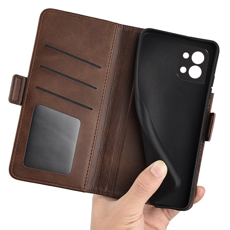 For OPPO Reno8 Dual-side Magnetic Buckle Flip Leather Phone Case