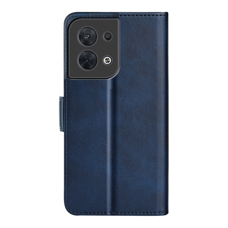 For OPPO Reno8 Dual-side Magnetic Buckle Flip Leather Phone Case