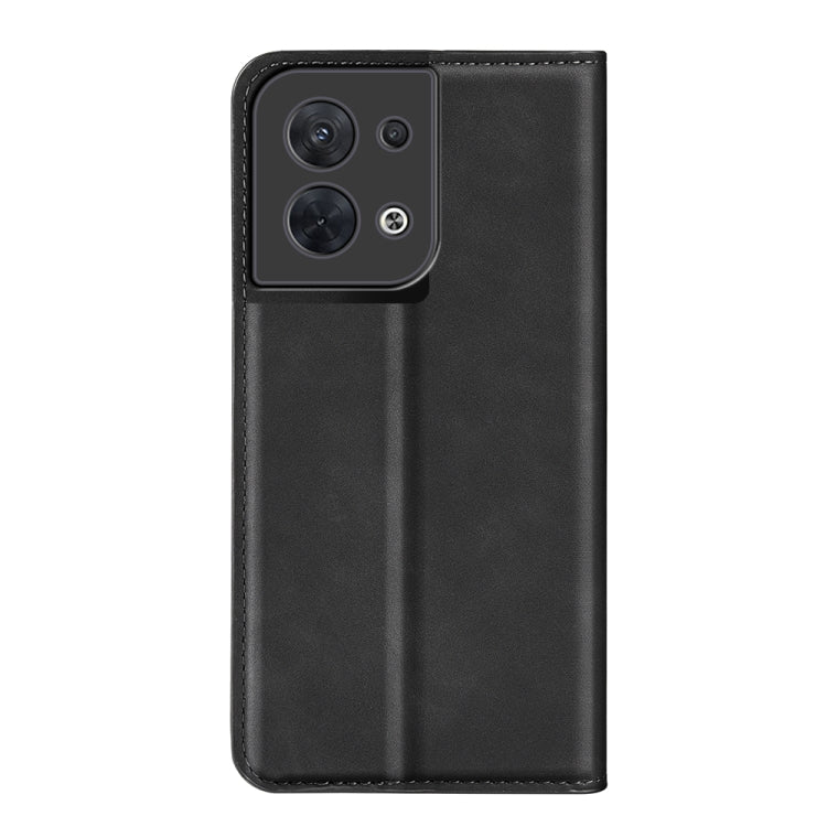 For OPPO Reno8 Retro-skin Magnetic Suction Leather Phone Case